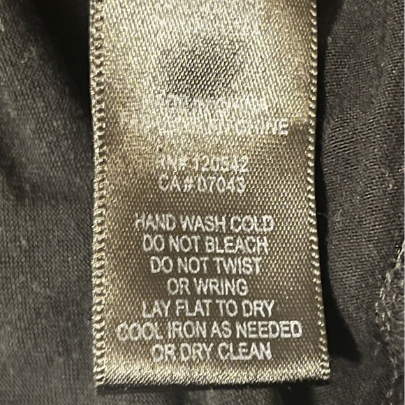 Felicity & Coco Black Jersey Knit Vienna Blouson Maxi,side slits, open back, L - Picture 7 of 11